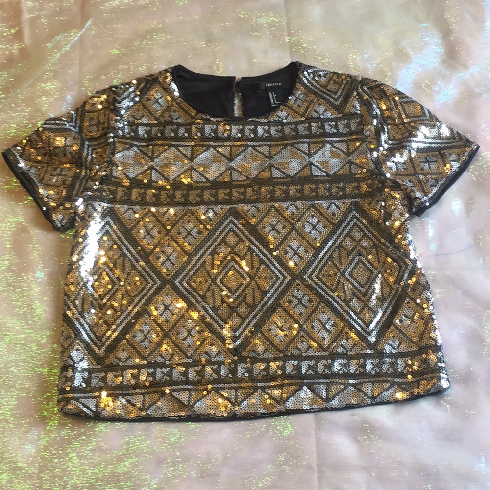 Forever 21 Sequin Top